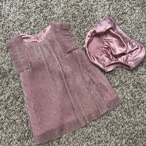 Cat and Jack Sparkly flutter sleeve Infant girl Dress